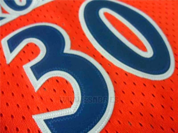 Camiseta Golden State Warriors Stephen Curry #30 Retro Naranja